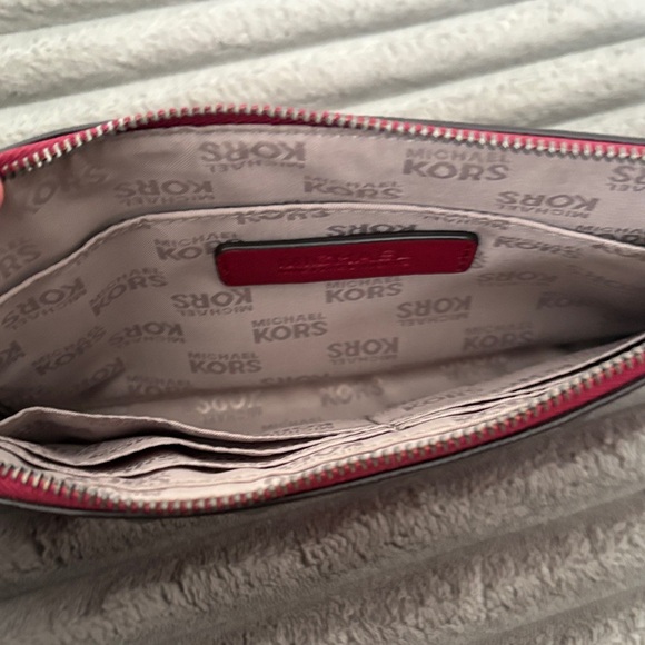 Michael Kors Red Studded Tote and Pouch Set - Picture 13 of 14